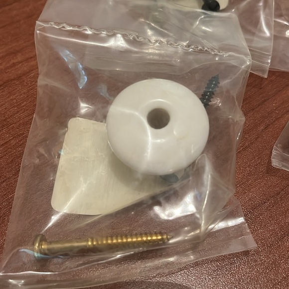 Set of 9 Porcelain Drawer Knobs - Picture 2 of 5